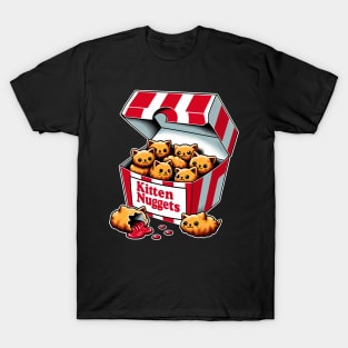 Snacktime Kitten Nugget Love, Trendy Tee for Culinary Aficionados T-Shirt